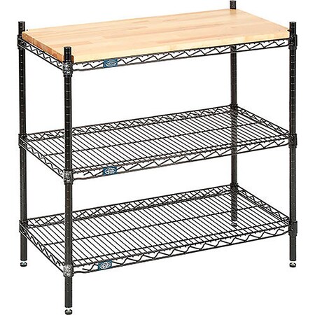 Nexel Chrome, 3 Tier, Display Unit , 36W x 18D x 34H W18363C3
